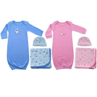 Luvable Friends Preemie Gown, Receiving Blanket and Cap Set Luvable Friends Preemie Gown, Receiving Blanket and Cap Set