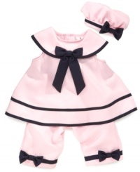 Anchors away! She'll be ready to take to the high seas in this adorable sailor set from Rare Editions. Anchors away! She'll be ready to take to the high seas in this adorable sailor set from Rare Editions.