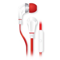 NoiseHush NX80-11832 NX80 Handsfree 3.5mm Stereo Sound Headset with Mic for Apple iPad / iPhone and for Cell Phones - Retail Packaging - White/Red NoiseHush NX80-11832 NX80 Handsfree 3.5mm Stereo Sound Headset with Mic for Apple iPad / iPhone and for Cell Phones - Retail Packaging - White/Red