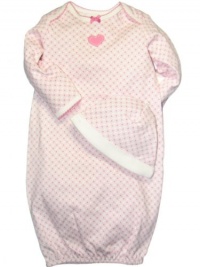 Little Me Baby-girls Newborn Sweetie Monkey Gown and Hat, Pink Print, 0-3 Months Little Me Baby-girls Newborn Sweetie Monkey Gown and Hat, Pink Print, 0-3 Months