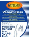 Panasonic Types U, U-3, U-6 Vacuum Bags Microfiltration with Closure - 9 Pack