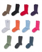 The classic crew sock from Polo Ralph Lauren comes in an array of go-to colors to suit your style every day of the week.