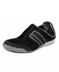 The Francine sneakers by DKNY Active slip on easily and are uber-comfortable. You'll want to walk around all day. The Francine sneakers by DKNY Active slip on easily and are uber-comfortable. You'll want to walk around all day.