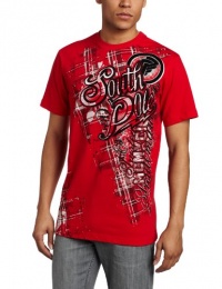 Southpole Men's Flock with Screen Print Tee Southpole Men's Flock with Screen Print Tee