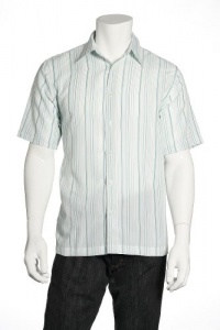 Via Europa Striped White Pure Camp Shirt Via Europa Striped White Pure Camp Shirt