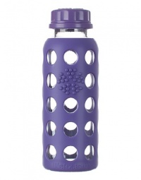 Lifefactory 9-Ounce Glass Beverage Bottle, Royal Purple Lifefactory 9-Ounce Glass Beverage Bottle, Royal Purple