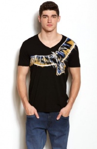 Armani Exchange Mens Shaded Eagle Tee Armani Exchange Mens Shaded Eagle Tee