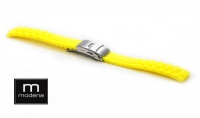 20mm Yellow MODENA Italian Rubber Watch Band with Presidential / Oyster Pattern 20mm Yellow MODENA Italian Rubber Watch Band with Presidential / Oyster Pattern