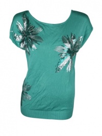 INC International Concepts Womens Sequin Short Sleeve Top INC International Concepts Womens Sequin Short Sleeve Top