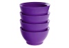 CaliBowl Non-Spill Original Bowl with Non-Slip Base, 20-Ounce , Set of 4, Purple
