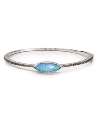 This striking bracelet from Judith Jack blends sterling silver and high color stones, creating an elegant adornment designed with evening drama in mind.