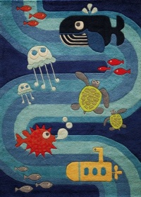 Area Rug 5x7 Rectangle Kids Blue Color - Momeni Lil Mo Whimsy Rug from RugPal Area Rug 5x7 Rectangle Kids Blue Color - Momeni Lil Mo Whimsy Rug from RugPal