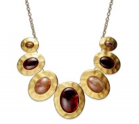 Style&co. Necklace, Gold-Tone Hammered Pendant Statement Necklace Style&co. Necklace, Gold-Tone Hammered Pendant Statement Necklace