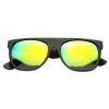 Retro Intense Bright Revo Mirror Lens Super Flat Top Wayfarers Sunglasses