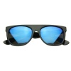 Retro Intense Bright Revo Mirror Lens Super Flat Top Wayfarers Sunglasses