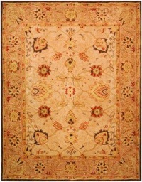 Safavieh Anatolia Collection AN512A Handmade Ivory and Biege Hand-spun Wool Area Rug, 9-Feet by 12-Feet Safavieh Anatolia Collection AN512A Handmade Ivory and Biege Hand-spun Wool Area Rug, 9-Feet by 12-Feet