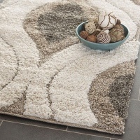 Safavieh Florida Shag Collection SG461-1179 Cream and Smoke Shag Square Area Rug, 6-Feet 7-Inch Square Safavieh Florida Shag Collection SG461-1179 Cream and Smoke Shag Square Area Rug, 6-Feet 7-Inch Square