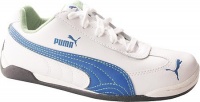 PUMA Children's Light Flight L Sneakers,White/Olympian Blue/Vibrant Green,2 M US PUMA Children's Light Flight L Sneakers,White/Olympian Blue/Vibrant Green,2 M US