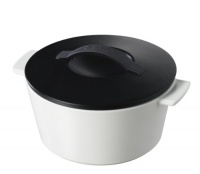 Revolution 642312 10-Inch Round Cocotte with Lid, Satin Black Revolution 642312 10-Inch Round Cocotte with Lid, Satin Black
