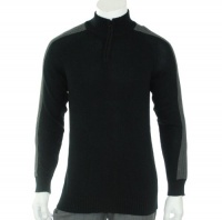 American Rag Quarter Zip Ribbed Sleeve Sweater American Rag Quarter Zip Ribbed Sleeve Sweater