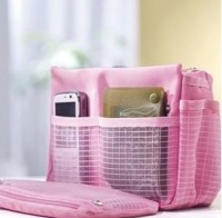WSWS - Lady Elegance Purse Organizer (Pink), Purse Insert Organizer, Multi-use Pockets Travel Bag Organizer Handbag + One Free Dariya Hair/fringe Grip Magic Clip WSWS - Lady Elegance Purse Organizer (Pink), Purse Insert Organizer, Multi-use Pockets Travel Bag Organizer Handbag + One Free Dariya Hair/fringe Grip Magic Clip