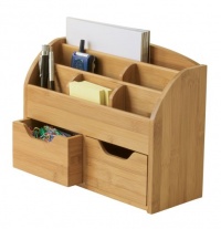 Lipper International Bamboo Space Saving Desk Organizer Lipper International Bamboo Space Saving Desk Organizer