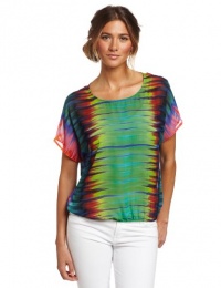 Vince Camuto Women's Sheer Mirror Rainbow Blouse Vince Camuto Women's Sheer Mirror Rainbow Blouse