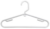 Tamor Plastics Corp. 6808/10WH.14 Cheerful Tubular Plastic Clothes Hanger, 10 pack, 16.375 x 9.25