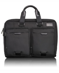 Move on! This durable, high-performance brief flies through airport security, letting you keep your laptop in the pack and stay organized from start to finish. A slim profile packs you prepared with numerous accessory pockets, a removable cord pouch, iPad pocket, laptop compartment and more. 5-year warranty. Move on! This durable, high-performance brief flies through airport security, letting you keep your laptop in the pack and stay organized from start to finish. A slim profile packs you prepared with numerous accessory pockets, a removable cord pouch, iPad pocket, laptop compartment and more. 5-year warranty.