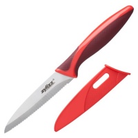 Zyliss Serrated Paring Knife, Red Zyliss Serrated Paring Knife, Red