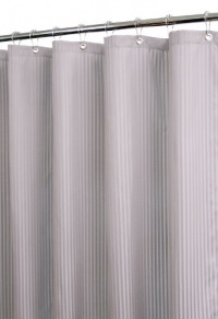 Park B. Smith Satin Stripe Watershed Shower Curtain, Antique Silver Park B. Smith Satin Stripe Watershed Shower Curtain, Antique Silver
