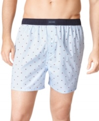 Update your underwear drawer with these comfortable printed boxers from Tommy Hilfiger. Update your underwear drawer with these comfortable printed boxers from Tommy Hilfiger.