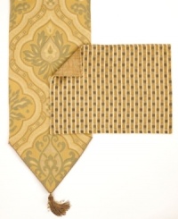 Golden yellow rays. Brighten up your dining area with the Elizabeth placemat from Sherry Kline Home, featuring a checkered pattern in tan and brown hues. Golden yellow rays. Brighten up your dining area with the Elizabeth placemat from Sherry Kline Home, featuring a checkered pattern in tan and brown hues.