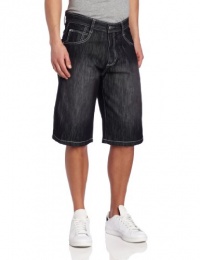 Southpole Men's 5180 Denim Shorts In Loose Straight Fit