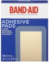 Band-Aid Brand Adhesive Bandages, Large Adhesive Pads, 10-Count Bandages