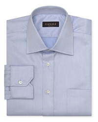 Topped with a traditional point collar, this smart regular fit dress shirt creates a crisp, professional silhouette. Topped with a traditional point collar, this smart regular fit dress shirt creates a crisp, professional silhouette.
