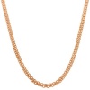 18 Karat Rose Gold over Sterling Silver 3-mm Bismark Chain (18 Inch)