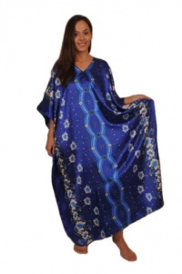Up2date Fashion Satin Caftan, Twilight Floral Print, One Size Plus, Style#Caf-36 Up2date Fashion Satin Caftan, Twilight Floral Print, One Size Plus, Style#Caf-36