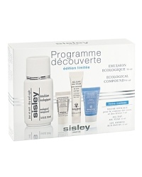 Ecological Compound Discovery kit includes Ecological Compound 50mL and the promo sizes of All Day All Year 10mL, Eye and Lip contour Balm 5mL and Express Flower Gel Mask 15mL. Ecological Compound Discovery kit includes Ecological Compound 50mL and the promo sizes of All Day All Year 10mL, Eye and Lip contour Balm 5mL and Express Flower Gel Mask 15mL.
