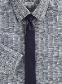 Scribble print pattern is artfully woven in crisp cotton, lending a modern twist to a classic dress shirt silhouette.Button-frontPoint collarCottonDry cleanMade in Italy Scribble print pattern is artfully woven in crisp cotton, lending a modern twist to a classic dress shirt silhouette.Button-frontPoint collarCottonDry cleanMade in Italy