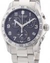 Victorinox Swiss Army Men's 241405 Chrono Classic PVD Coated Grey Dial Watch