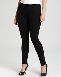 Cut a sharp silhouette in these DKNYC Plus pants touting subtle stretch and sleek tailoring for modern polish. Cut a sharp silhouette in these DKNYC Plus pants touting subtle stretch and sleek tailoring for modern polish.