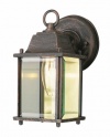Trans Globe Lighting 40455 BC 8-Inch 1-Light Outdoor Wall Lantern, Black Copper