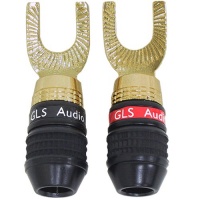 GLS Audio Safe-Connect Generation 4 Gold Connector Spade Plugs - 8 Pack (4 Red,4 Black) GLS Audio Safe-Connect Generation 4 Gold Connector Spade Plugs - 8 Pack (4 Red,4 Black)