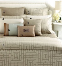 Barbara Barry Gateway European Pillow Sham in Nickel Barbara Barry Gateway European Pillow Sham in Nickel