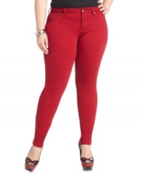 Upgrade your denim with Jessica Simpson's plus size skinnies, fashioned from stretch twill. Upgrade your denim with Jessica Simpson's plus size skinnies, fashioned from stretch twill.