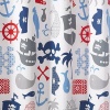 Kassatex SCB-115-MMW-MUL Bambini Pirates Shower Curtain