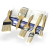 Capri Tools 00308 Brush Paint Stain Varnish Set with Wood Handles, 5-Piece