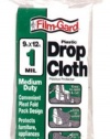 Berry Plastics Corp HS001 1.0 Mil Medium Duty Plastic Drop Cloth - 9' x 12'