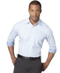 Your work wardrobe can never have too many Van Heusen button-front shirts. They pair effortlessly with tailored blazers and slim-cut trousers. Your work wardrobe can never have too many Van Heusen button-front shirts. They pair effortlessly with tailored blazers and slim-cut trousers.